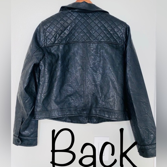BB Dakota Faux Leather Jacket in Black - Size M - Picture 2 of 3